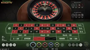 European roulette(ヨーロピアン・ルーレット)
